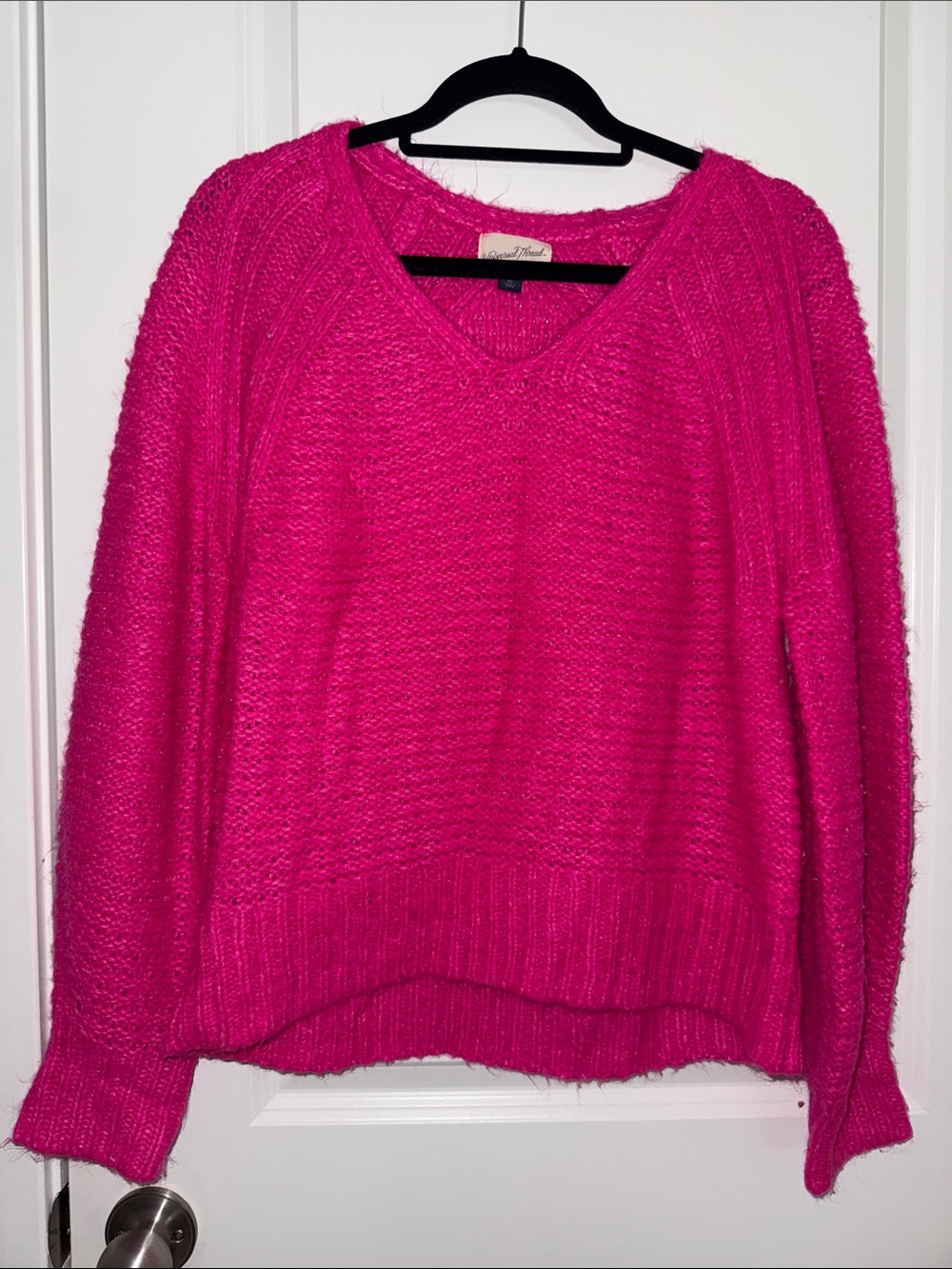 Hot Pink V Neck Sweater Universal Thread XS